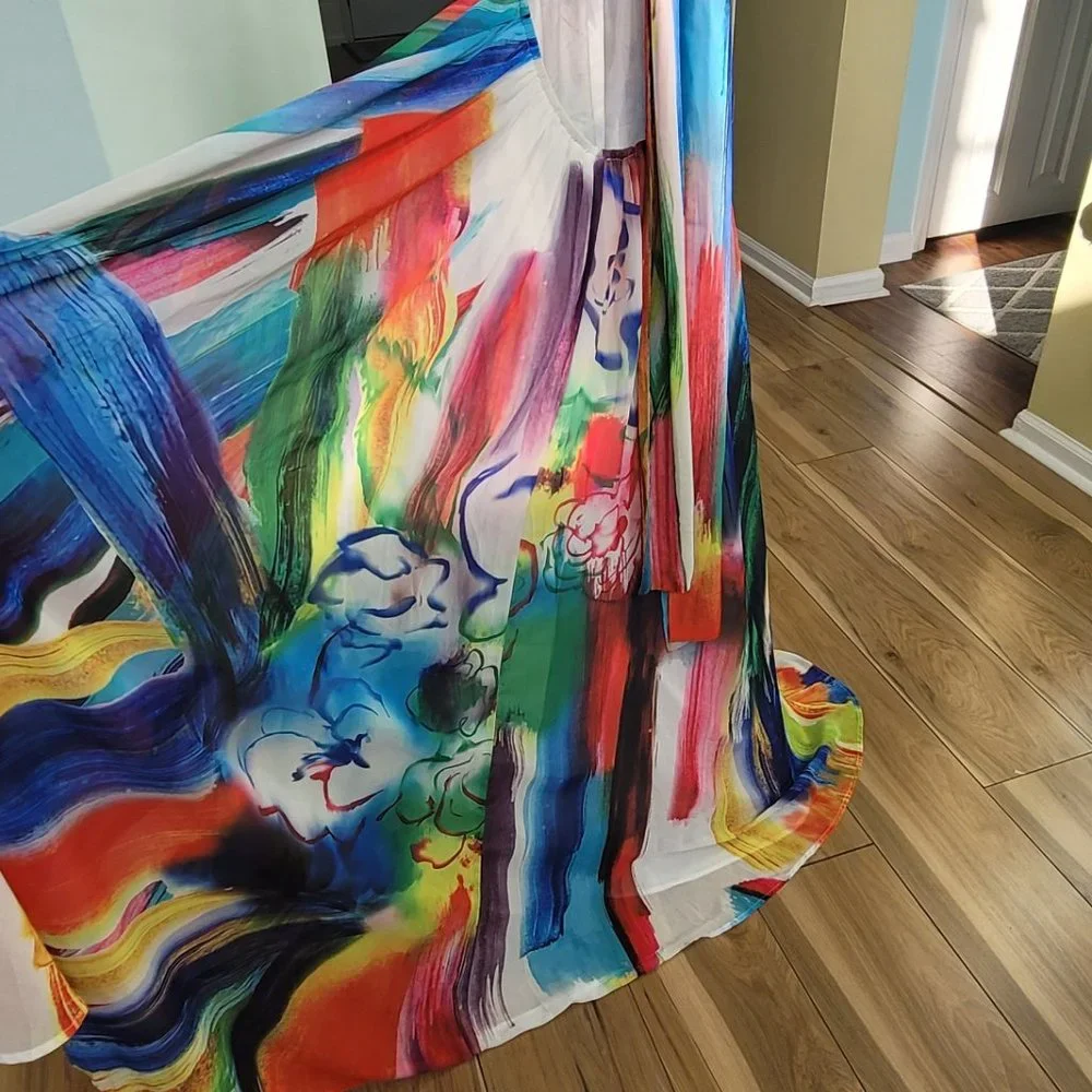 Latiste by Amy Open Back Maxi Dress Size Large - Picture 12 of 15